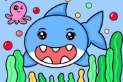 海底世界简笔画图片大全_怎么画简单又好看