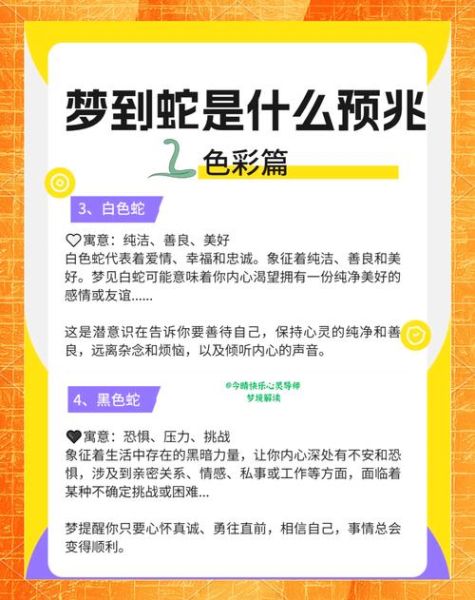 做梦梦到蛇是什么征兆_梦见蛇预示着什么