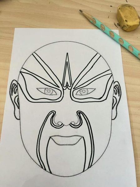 儿童画脸谱图片大全_如何教孩子画京剧脸谱