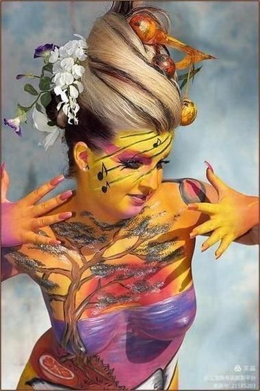 人体彩绘图片大全哪里找_人体彩绘图片大全怎么选