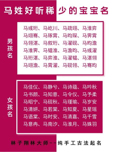 马姓宝宝起名大全_马姓宝宝怎么取名字好听
