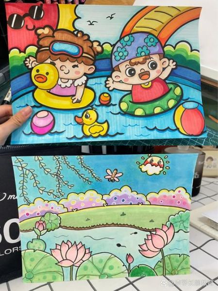 夏天绘画图片大全_怎么画才清凉