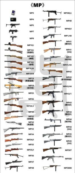 枪大全图片有哪些型号_如何识别真假