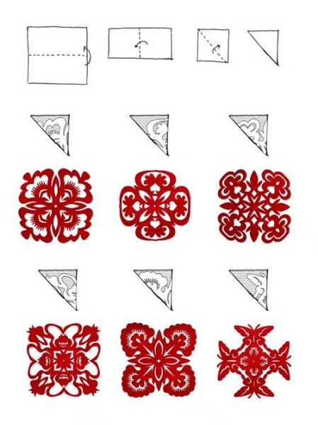 剪纸大全图片_剪纸图案怎么剪