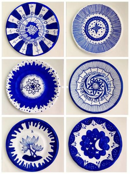 画盘子图片大全_怎么画简单又好看