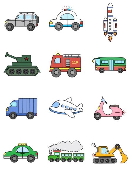 车简笔画图片大全_怎么画小汽车简单又好看