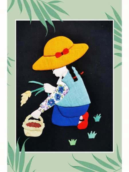 儿童布贴画图片大全简单_怎么做布贴画