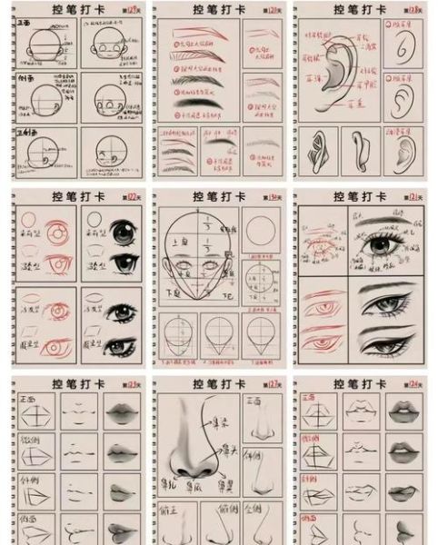 五官图片大全_五官比例怎么画才标准