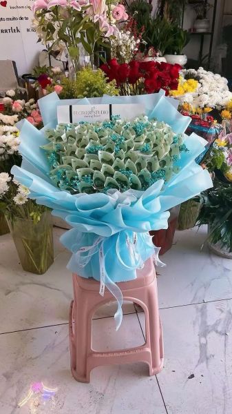 钱花束图片大全_钱花束怎么折