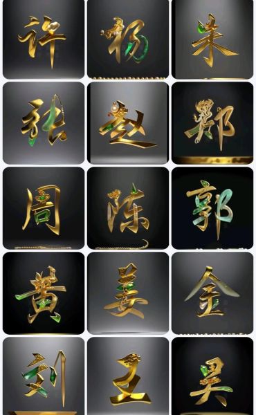 姓氏图片大全_如何制作高清姓氏头像